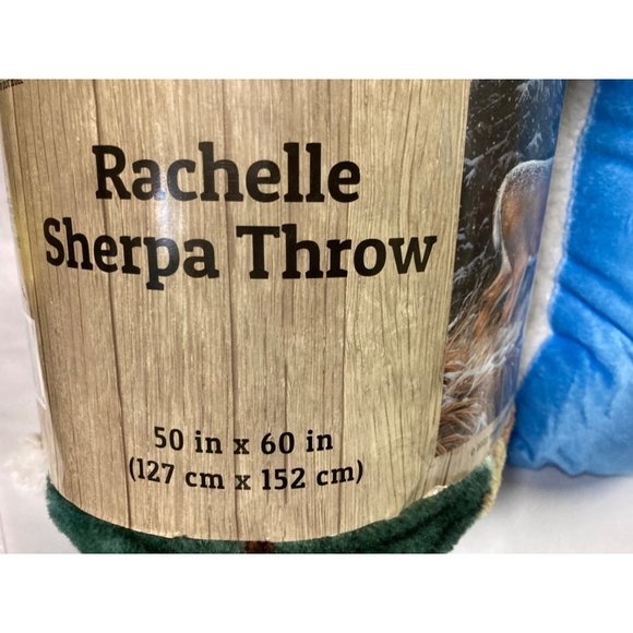 50'x 60" Oversized Velvet Plush Sherpa Throw Blanket and pillow Set - Picture 3 of 6